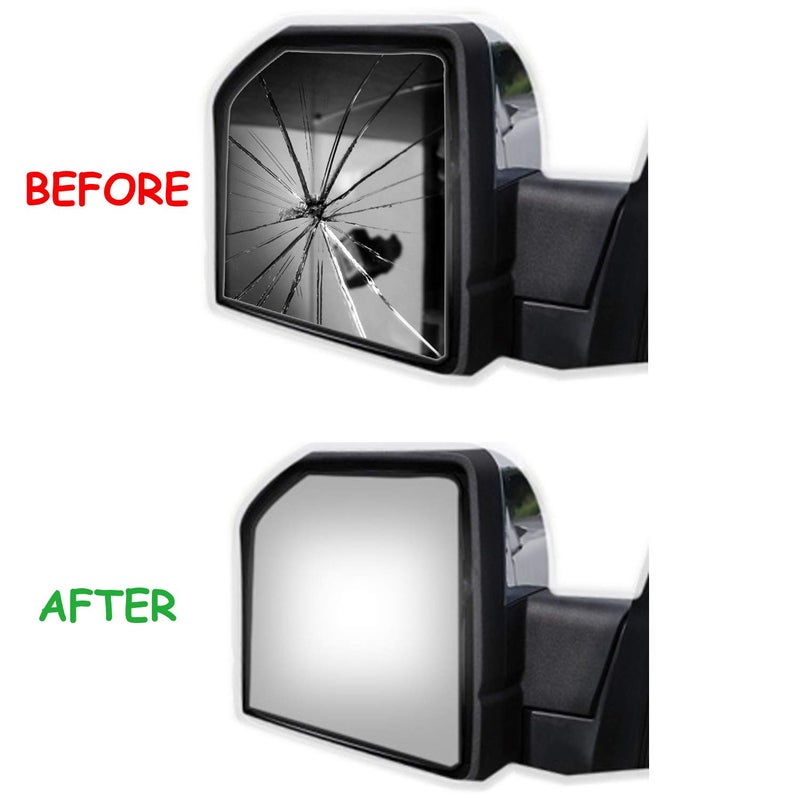 WLLW Mirror Glass fit for Chevy GMC C/K Pickup Tahoe Blazer Silverado Sierra Yukon Avalanche Escalade Passenger Side (Lower Convex) - Image 5